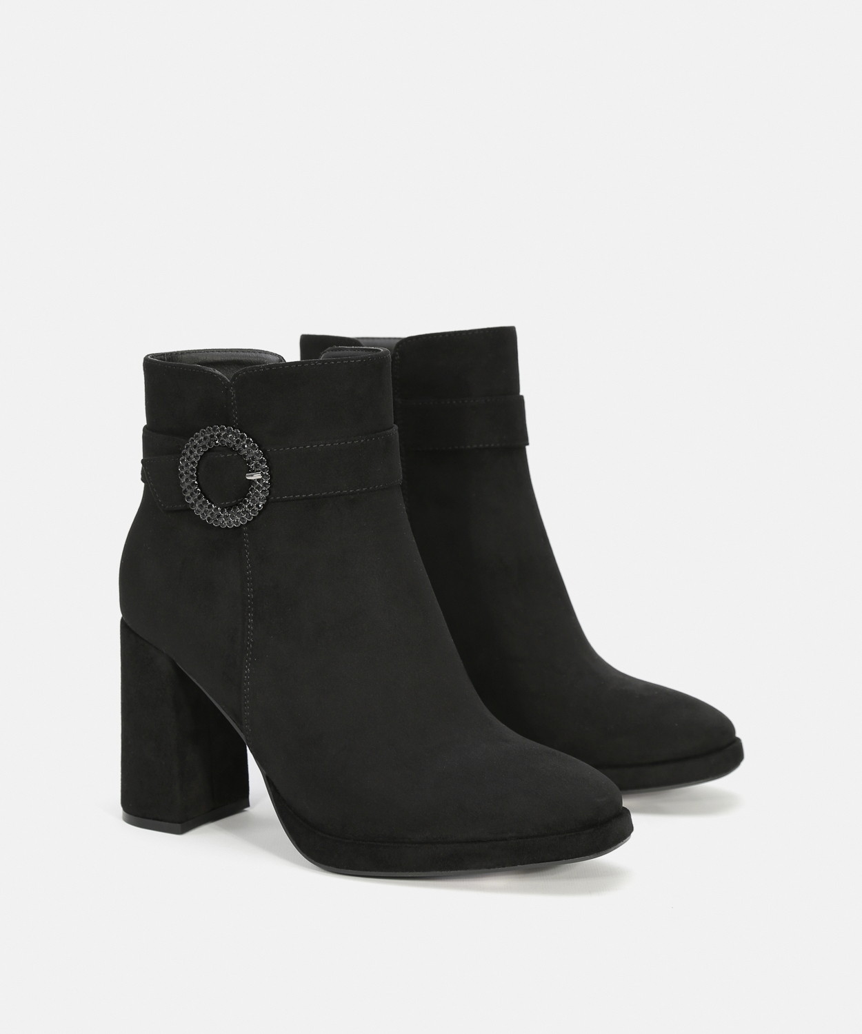 Botines plataforma hebilla joya image number null